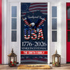 Custom Family Name Faith, Family & Freedom USA 1776-2026 Semiquincentennial Door Cover TH10 898447