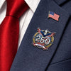 Personzalized Name USA 250th Anniversary Patriotic Eagles Acrylic Pin LM32 899531