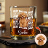 Custom Photo Best Dog Dad Ever Rock Glass - Father’s Day Gift for Dog & Cat Owners HA75 921374