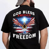 Personalized 250 Years of Blessing Shirt, Patriotic God Bless America Eagle Back Shirt CH07 910540