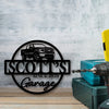 Personalized Monogram Metal Sign Custom Car Garage Sign CH07 896258