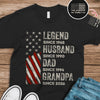 Personalized Family Name Father's Day Gifts, Legend, Husband, Dad And Grandpa Dark Shirt HO82 902708