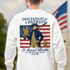 Descendant of a Patriot – Custom Family Heritage & Ancestor Back Shirt LM32 895541