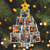 Custom Photo Christmas Tree For Hunting Lover Acrylic Ornament N304 890107