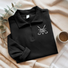 Custom Name With Golf Icon On Golf Quarter Zip Sweatshirt For Golfer TH10 898169