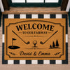 Custom Family Name Welcome To Our Fairway Doormat For Golf Lover TH10 169857