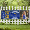 Custom Photo Congrats 2026 Graduate Disco Style Personalized Banner - Graduation Decor Gift HA75 891866