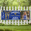 Custom Photo Congrats 2026 Graduate Disco Style Personalized Banner - Graduation Decor Gift HA75 891866