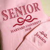 Custom Senior With Coquette Bow Sleeve Embroidered Sweatshirt LM32 893099