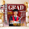 Custom Photo The Tassle Was Worth The Hassle Graduation's Day Backdrop TH10 898991