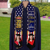 Custom Photo Class of 2026 Graduating in America’s 250th Year Patriotic Graduation Stole TH10 169199