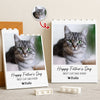 Custom Photo Happy Father's Day To the Best Cat Dad Building Brick Blocks TH10 169995