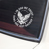 In God We Trust Eagle - Guns Are Just Backup Car Window Decal Sticker LM32 895463