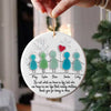 Custom Photo Sea Glass Friendship Besties Ceramic Ornament HO82 900222