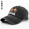 Custom Photo Life Is Better With Dogs Washed Denim Baseball Cap HA75 892582