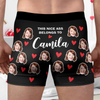 Custom Face Photo Men's Boxer Anniversary Gift for Husband, Funny Boyfriend HO82 900834