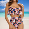 Custom Photo American Flag Bikini Swimsuit Gift for Women LM32 899877