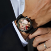 Custom Family Photo Men's Wrist Watch Christmas Gift For Dad, Grandpa HA75 892960