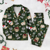 Custom Cat Face Cute Best Cat Dad Ever Christmas Pajamas LM32 895751