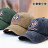 Custom Photo Dog Bless America 250 Years Washed Denim Baseball Cap TH10 896913