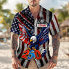 Personalized Name Eagle USA Retro Flag 250 Anniversary Hawaiian Shirt LM32 899697