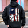 America 250 Best Dad Ever Back Shirt, Custom Footprint Kids Names T-Shirt For Dad CH07 910994