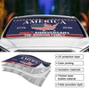 Custom Family Name US 250 Years Anniversary 1776-2026 America Flag Car Sunshade LM32 897763