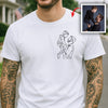 Custom Portrait Photo Drawing Style Family Bright Shirt Gift For Father's Day HO82 893986
