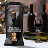 The Man The Myth The Snack Dealer Custom Photo Dog Dad Leather Wine Bag LM32 893875