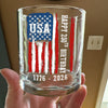 Happy 250th Birthday America Flag Patriotic Whiskey Glass LM32 895289