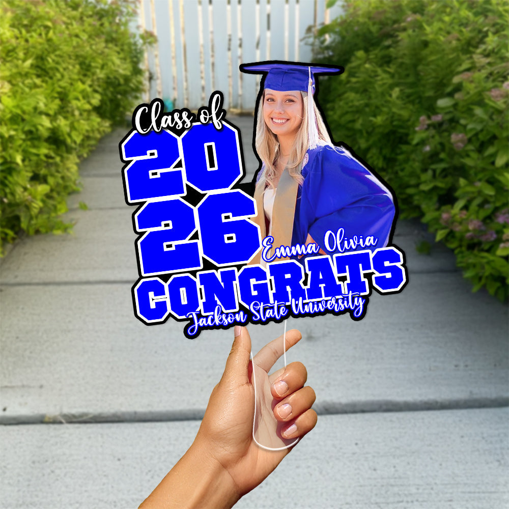 Personalized Congrats Class Of 2026 Face Fan Graduation Party Decoration LM32 899453