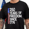 250 Years Of Freedom 250th Birthday America Flag 4th Of July Dark Shirt HO82 894800