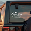 Forever In My Heart Personalized Memorial Car Window Decal Sticker HA75 920002