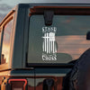 Stand for The Flag Kneel for The Cross Car Window Decal Sticker LM32 897351