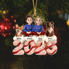 Personalized Family Christmas With Dog Acrylic Ornament HA75 897992