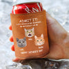 Custom Face Photo Life Would Be Boring Without Me Dog Cat Leather Can Cooler Holder HO82 894084