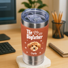 Cool Dog Father - Personalized Custom Leather Tumbler LM32 893697