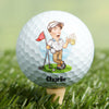 Custom Funny Face Best Dad Best Mom By Par Golf Ball HO82 900808