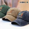 250 Years Of Freedom Since 1776 USA Bald Eagle America Flag Washed Denim Baseball Cap HA75 897380