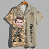 Custom Dad Photo Best Dad Ever Hunting Hawaii Shirt Gift For Hunting Lovers HO82 893792