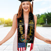 Custom Class of 2026 Mexican American Flag Graduation Stole TH10 898307