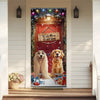 Custom Cute 3D Dog Welcome To Our Home Christmas Decoration Door Cover HA75 898086