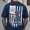 Custom Photo Happy Father's Day To Best Dog Dad Flag Back Comfort Shirt HO82 902792