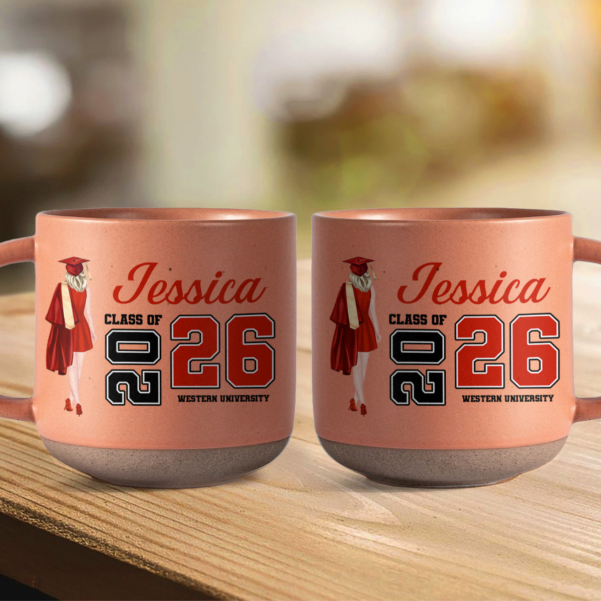 Personalized Graduation Girl Class Of 2026 Pottery Mug TH10 169167