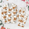 Custom Dog Cat Face Gingham Pattern Pajamas For Dog Cat Lovers LM32 897259