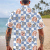Custom Baby Face Best Dad Ever Retro Hawaii Shirt - Gift for Parents, Father's Day LM32 669011