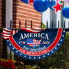 Custom Family Name America 250 Birthday 1776-2026 Non-Pleated Fan Flag TH10 898745