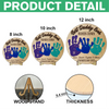 Personalized Best Dad Ever Hands Down 2-Layered Wooden Plaque With Stand TH10 892979