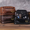 Personalized Golf Engraved Men's Leather Toiletry Bag Gift for Golfer HA75 898586