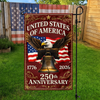 Personalized 250th Anniversary 1776–2026 Eagle & Liberty Bell Garden Flag LM32 669267
